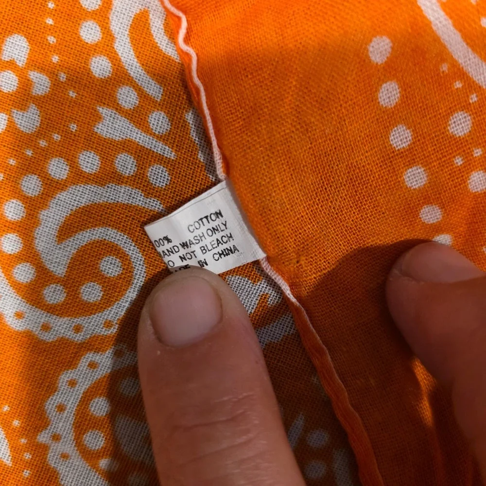 N/A orange cotton